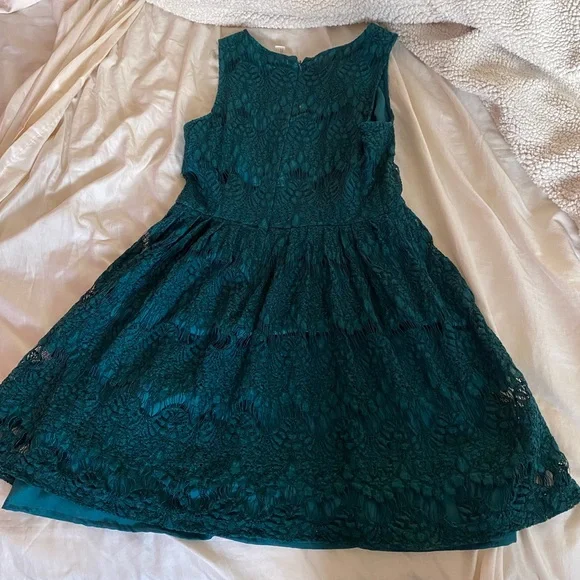 forest green skater dress Toiles de Jouy tree Hugging Forest Green Skater Dress – Bettina Marks  Collections